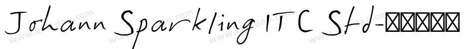 Johann Sparkling ITC Std字体转换